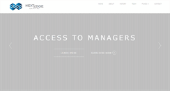 Desktop Screenshot of nextedgecapital.com